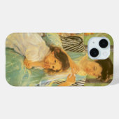 Jonge moeder naai door Mary Cassatt,  kunst Case-Mate iPhone Case (Achterkant (horizontaal))