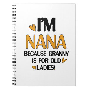 Jonge Nana Graphic Nana Clipart Design Oma Art Notitieboek
