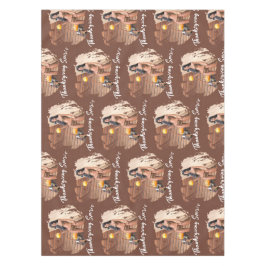 Jonge Native American poseert op houten muur Tafelkleed