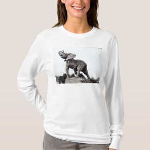 Jonge olifant gevangen in een val t-shirt