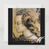 JONGE PRINSESS ZOETE 16 FEESTJE Monogram Goud Kaart (Voorkant)