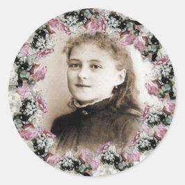 Jonge Saint Therese Rozen Ronde Sticker