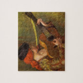 Jonge Spaanse vrouw met gitaar van Pierre Renoir Legpuzzel (Verticaal)