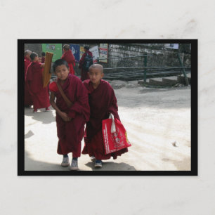 Jonge Tibetaanse boeddhistische monniken, Dharamsa Briefkaart