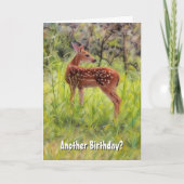 Jonge Verjaardag Funny Pun Deer Natuur Verjaardag  Kaart (Voorkant)