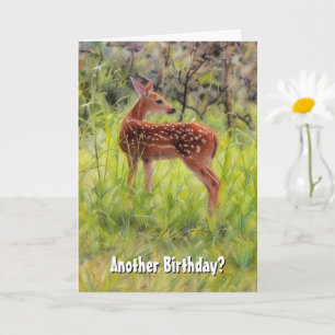 Jonge Verjaardag Funny Pun Deer Natuur Verjaardag  Kaart