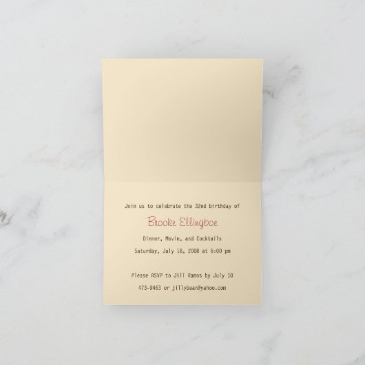 Jonge verjaardag uitnodiging (Binnen)