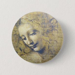 jonge vrouw 2 ronde button 5,7 cm