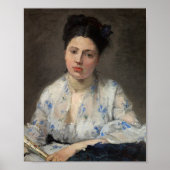 jonge vrouw | Berthe Morisot Poster (Voorkant)
