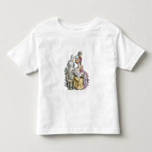 Jonge vrouw in een dress 'a la Levite' borstvoedin Kinder Shirts