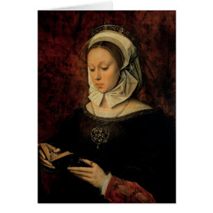 Jonge vrouw Leest een boek van uren (olie op het p