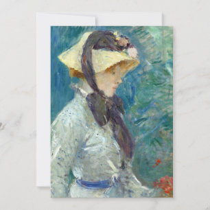 Jonge vrouw met een rietje Pet Berthe Morisot