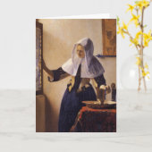 Jonge vrouw met een waterpitcher kaart (Gele Bloem)