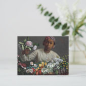 Jonge vrouw met pony's | Fré dé ric Bazille Briefkaart (Staand voorkant)