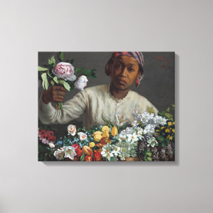 Jonge vrouw met pony's Fré dé ric Bazille Canvas Afdruk