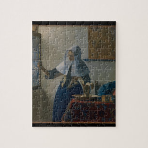 Jonge vrouw met waterpitcher Vermeer Art Puzzle Legpuzzel