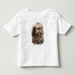 Jonge vrouw op een paard kinder shirts