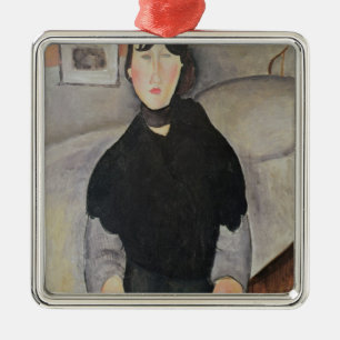 Jonge Vrouw van het Volk Metalen Ornament