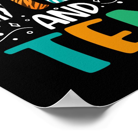 Jonge Wild en tien 10e verjaardag meisjes jongens Poster (Hoek)