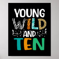Jonge Wild en tien 10e verjaardag meisjes jongens