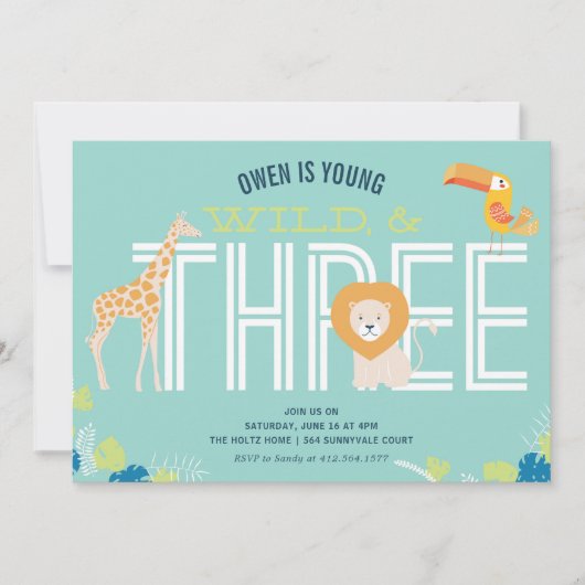 Jonge, Wilde en Drie Jongen Gevangenisdagen Kaart (Voorkant)