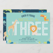 Jonge, Wilde en Drie Jongen Gevangenisdagen Kaart (Voorkant / Achterkant)