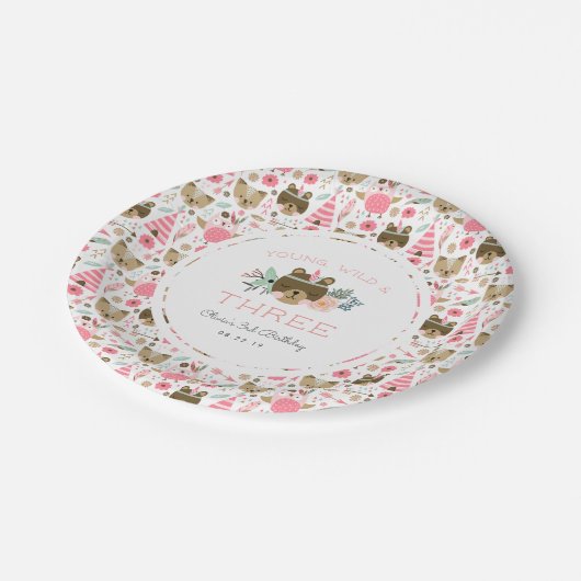 Jonge, Wilde en Driedaagse Partij Papieren Bordje (Gekanteld)