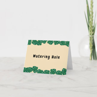 Jonge, wilde en driedaagse voedselsignalen bedankkaart