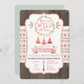 Jonge, Wilde en Driejarige uitnodiging (Voorkant / Achterkant)