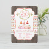 Jonge, Wilde en Driejarige uitnodiging (Staand voorkant)