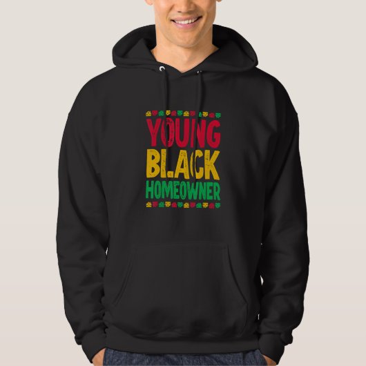 Jonge zwarte huiseigenaar 2 hoodie (Voorkant)