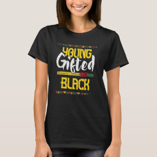 Jonge zwarte zwarte zwarte-geschiedenismaand Pri T-shirt