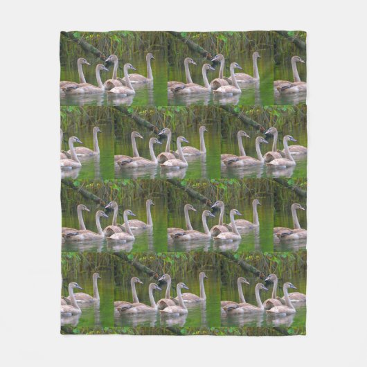 Jonge zwemmen fleece deken (Voorkant)