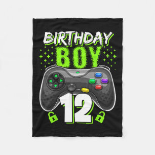 Jongen 12 Videospel Controller Gamer 12e Verjaarda Fleece Deken