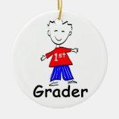Jongen 1e graad keramisch ornament (Voorkant)