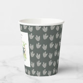 Jongen 1e Verjaardag Schattige Oerwoud Dinosaurus Papieren Bekers (Links)