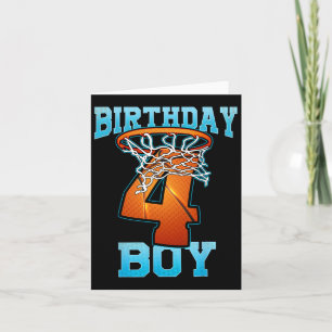 Jongen 4 jaar oude geschenken 5e verjaardag Bysket Kaart