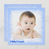 Jongen adoptie aankondiging (Voorkant / Achterkant)