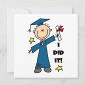 Jongen Afstuderen Aankondiging (Voorkant)