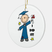 Jongen Afstuderen Keramisch Ornament (Links)