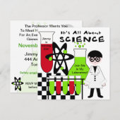 Jongen allemaal over de uitnodiging van de Birthda (Voorkant / Achterkant)