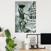 Jongen arbeider Pakistan jaren '50 Poster (Thuiskantoor)