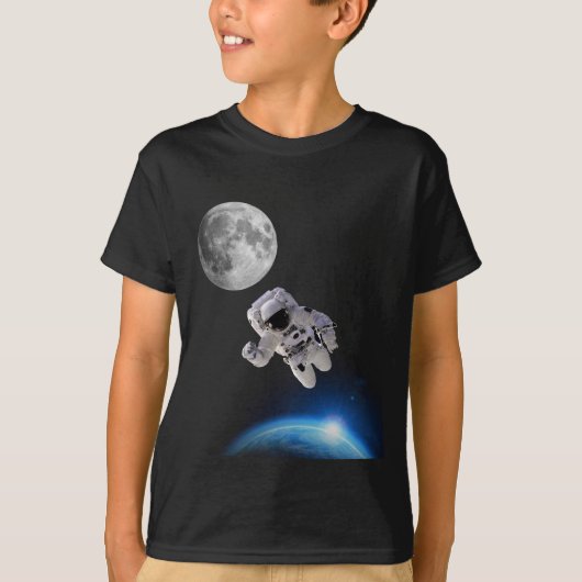 Jongen astronaut in de ruimte t-shirt (Voorkant)