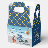 Jongen Auto Racing Thema 5e Verjaardagsfeest Bedankdoosjes (Geopend)