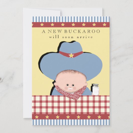 Jongen Baby Douche Uitnodigingen (Voorkant)