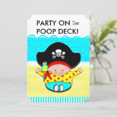 Jongen Baby Douche Uitnodigingen (Staand voorkant)