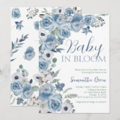 Jongen Baby in Bloom Baby shower Kaart (Voorkant / Achterkant)