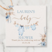 Jongen Baby Kleding Baby shower Bedankjes Labels (Voorkant)