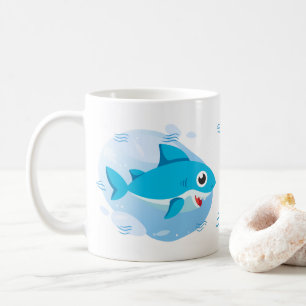 Jongen Baby Shark - Blauw Koffiemok