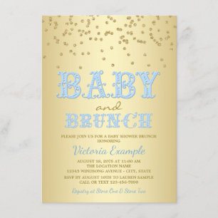 Jongen Baby shower Brunch Baby Shower Invitations Kaart